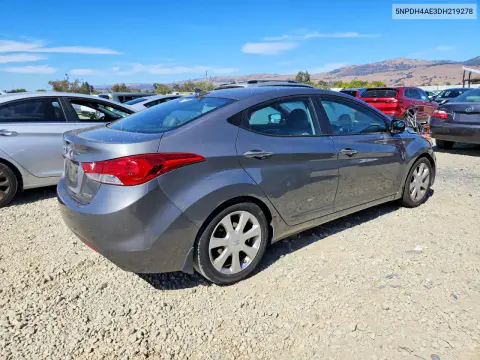 2013 Hyundai Elantra Limited VIN 5NPDH4AE3DH219278 фото 3