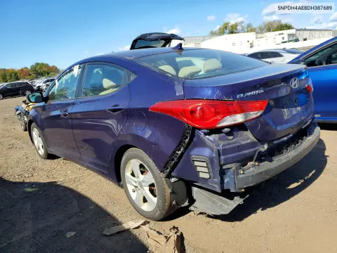 2013 Hyundai Elantra Gls VIN 5NPDH4AE8DH387689 фото 2