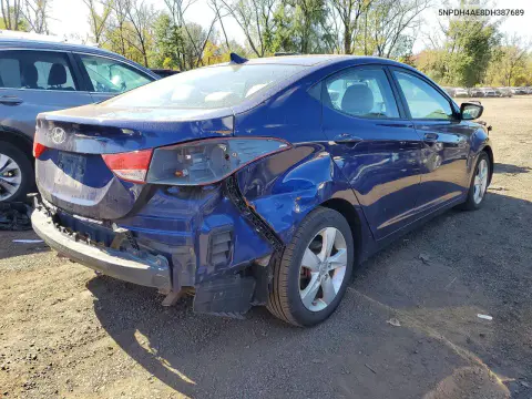 2013 Hyundai Elantra Gls VIN 5NPDH4AE8DH387689 фото 3