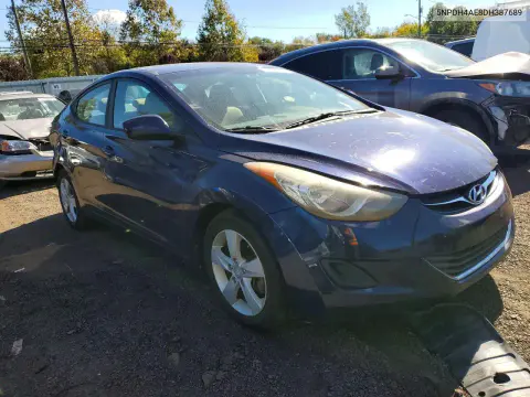 2013 Hyundai Elantra Gls VIN 5NPDH4AE8DH387689 фото 4