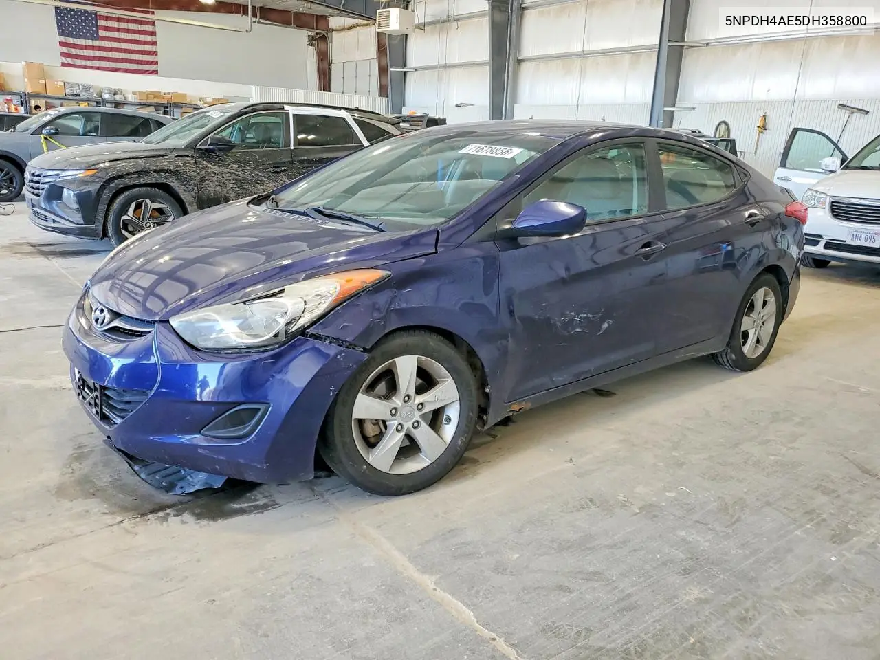 2013 Hyundai Elantra Gls VIN 5NPDH4AE5DH358800 фото 1