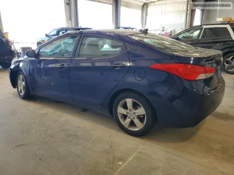 2013 Hyundai Elantra Gls VIN 5NPDH4AE5DH358800 фото 2