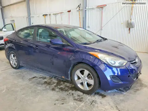 2013 Hyundai Elantra Gls VIN 5NPDH4AE5DH358800 фото 4