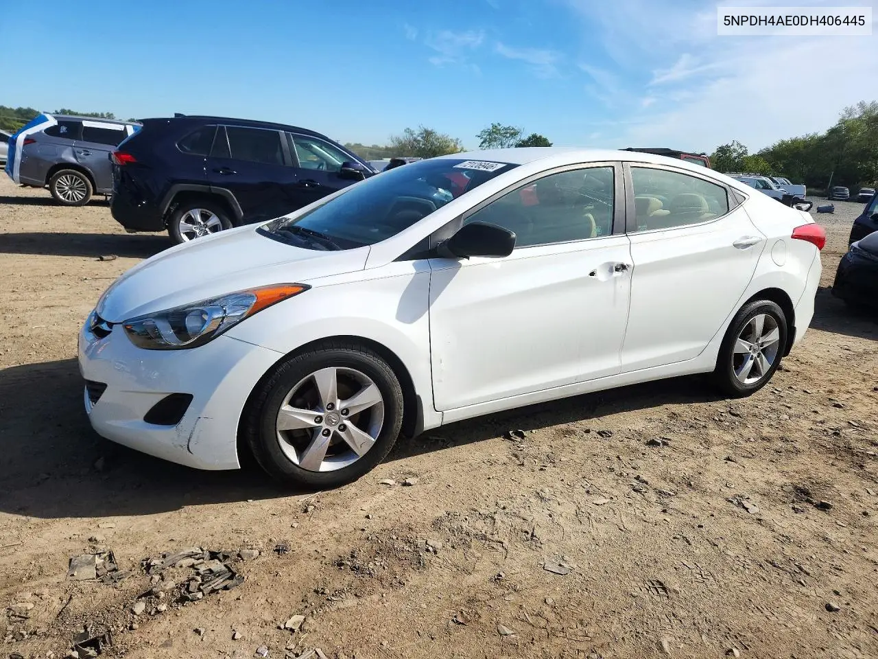 2013 Hyundai Elantra Gls VIN 5NPDH4AE0DH406445 фото 1