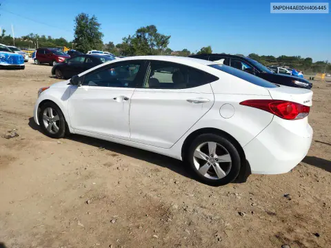 2013 Hyundai Elantra Gls VIN 5NPDH4AE0DH406445 фото 2