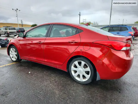 KMHDH4AE4DU865480 — 2013 Hyundai Elantra, фото 2 с аукциона Copart, Передняя часть