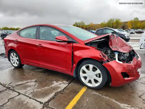 KMHDH4AE4DU865480 — 2013 Hyundai Elantra, фото 4 с аукциона Copart, Передняя часть