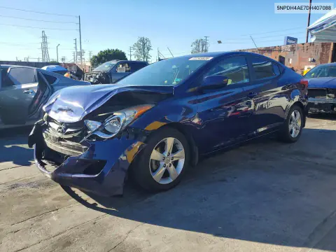 2013 Hyundai Elantra Gls VIN 5NPDH4AE7DH407088 фото 1