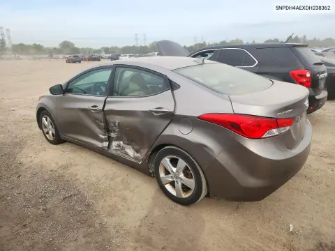2013 Hyundai Elantra Gls VIN 5NPDH4AEXDH238362 фото 2