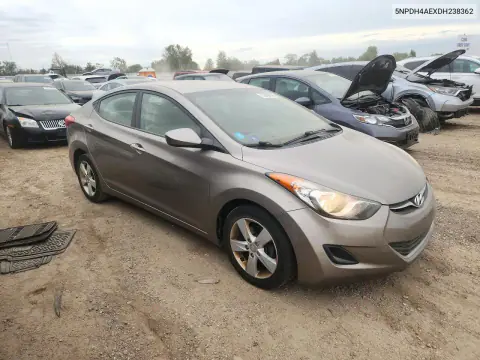 2013 Hyundai Elantra Gls VIN 5NPDH4AEXDH238362 фото 4