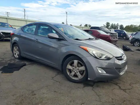 5NPDH4AE5DH418932 — 2013 Hyundai Elantra, фото 4 с аукциона Copart, Передняя часть