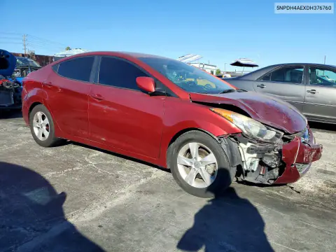 2013 Hyundai Elantra Gls VIN 5NPDH4AEXDH376760 фото 4