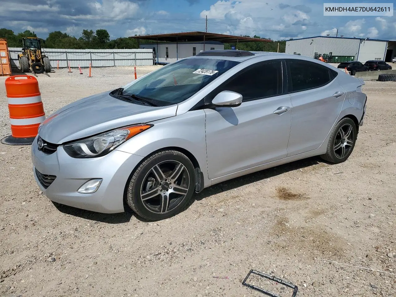 KMHDH4AE7DU642611 Hyundai Elantra 2013 — повреждение Задняя часть, фото до ремонта