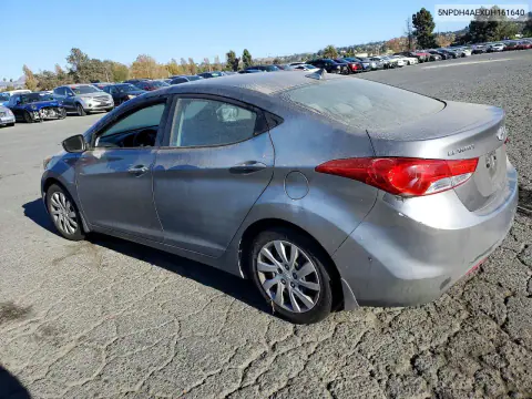 2013 Hyundai Elantra Gls VIN 5NPDH4AEXDH161640 фото 2