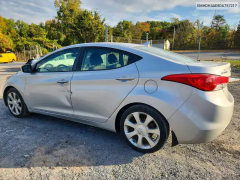 KMHDH4AE8DU757217 — 2013 Hyundai Elantra, фото 2 с аукциона Copart, Задняя часть