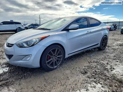 5NPDH4AE8DH191736 — 2013 Hyundai Elantra, Вандализм, фото до ремонта