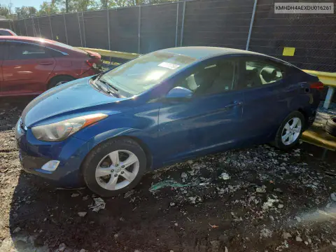 KMHDH4AEXDU016261 Hyundai Elantra 2013 — повреждение Задняя часть, фото до ремонта