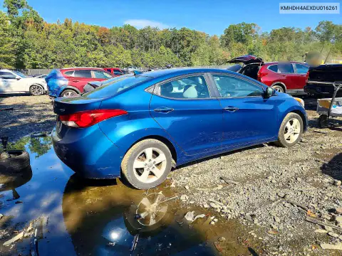 KMHDH4AEXDU016261 — 2013 Hyundai Elantra, фото 3 с аукциона Copart, Задняя часть
