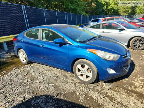 KMHDH4AEXDU016261 — 2013 Hyundai Elantra, фото 4 с аукциона Copart, Задняя часть