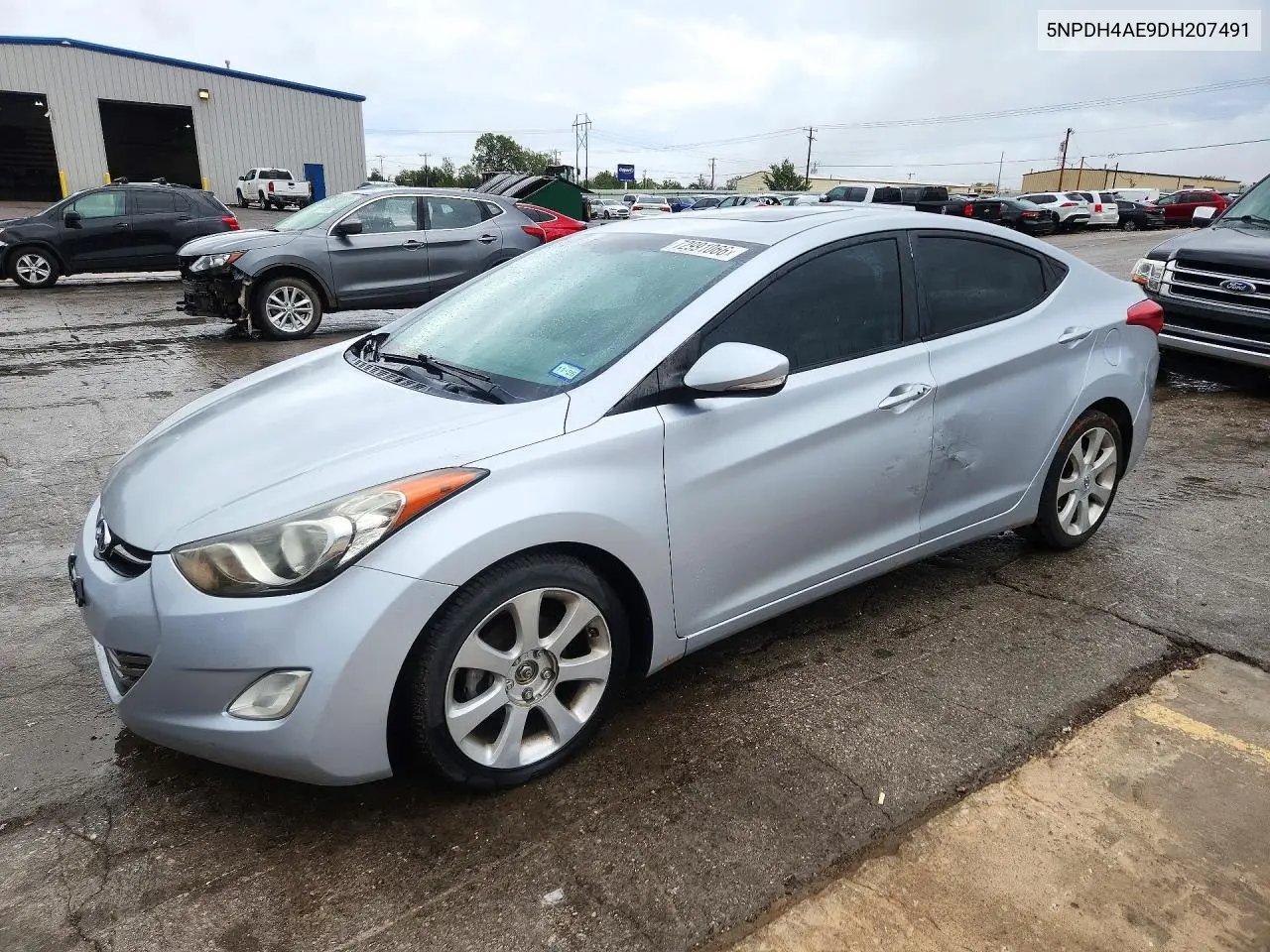 5NPDH4AE9DH207491 Hyundai Elantra 2013 — повреждение Сторона, фото до ремонта
