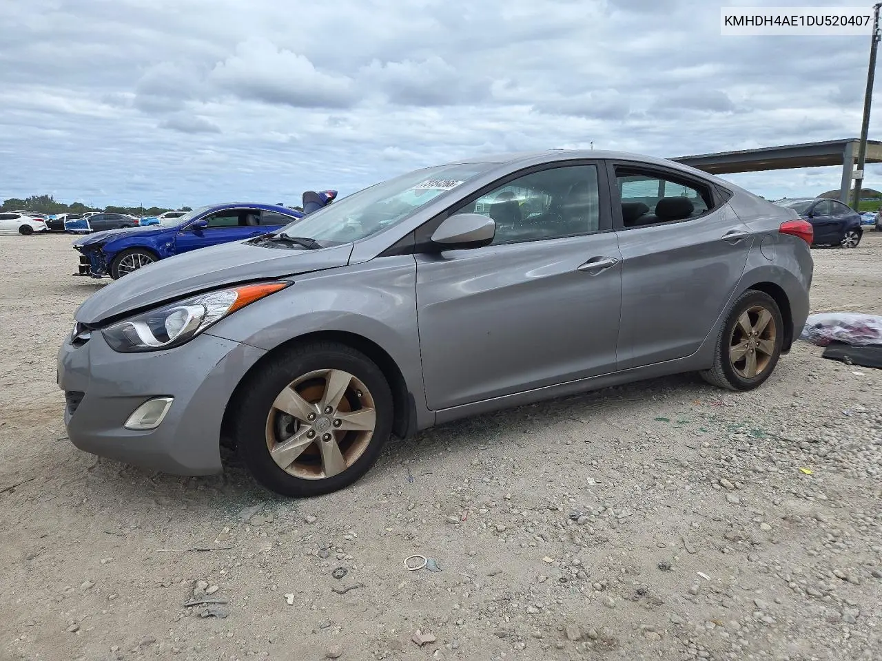 KMHDH4AE1DU520407 Hyundai Elantra 2013 — повреждение Вандализм, фото до ремонта