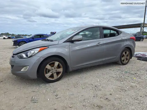 KMHDH4AE1DU520407 — 2013 Hyundai Elantra, Вандализм, фото до ремонта