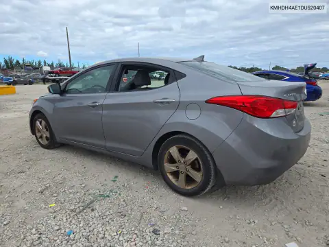 KMHDH4AE1DU520407 — 2013 Hyundai Elantra, фото 2 с аукциона Copart, Вандализм