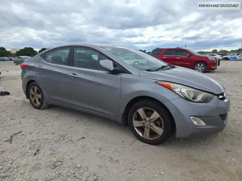 KMHDH4AE1DU520407 — 2013 Hyundai Elantra, фото 4 с аукциона Copart, Вандализм