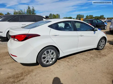 2014 Hyundai Elantra Se VIN 5NPDH4AE2EH530699 фото 3