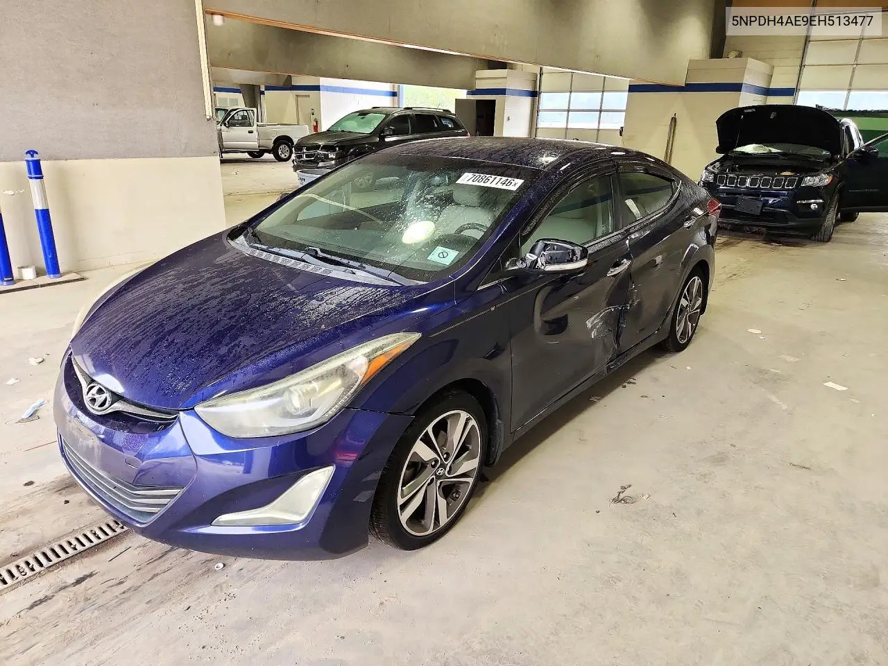 2014 Hyundai Elantra Limited VIN 5NPDH4AE9EH513477 фото 1