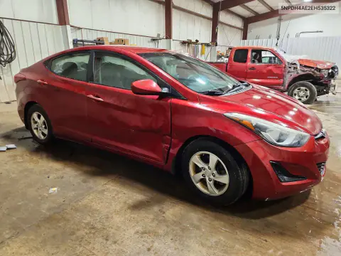 2014 Hyundai Elantra Se VIN 5NPDH4AE2EH535322 фото 4