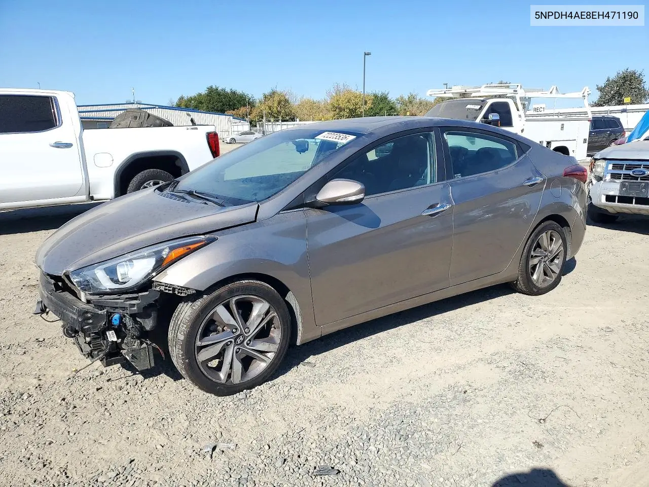 2014 Hyundai Elantra Limited VIN 5NPDH4AE8EH471190 фото 1