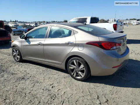 2014 Hyundai Elantra Limited VIN 5NPDH4AE8EH471190 фото 2