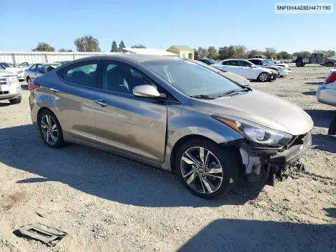 2014 Hyundai Elantra Limited VIN 5NPDH4AE8EH471190 фото 4