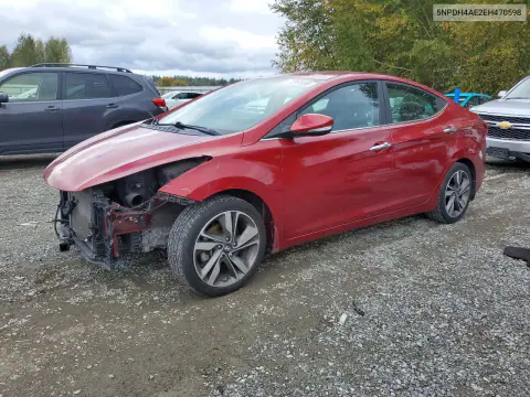 2014 Hyundai Elantra Limited VIN 5NPDH4AE2EH470598 фото 1