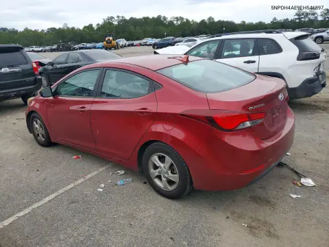 2014 Hyundai Elantra Se VIN 5NPDH4AE9EH546897 фото 2