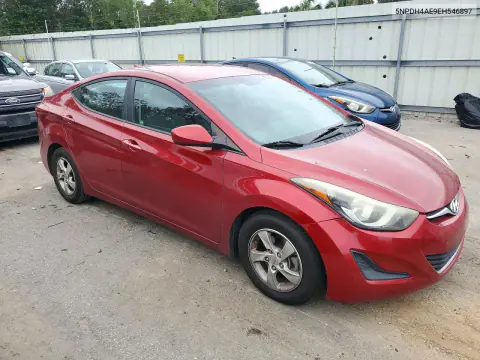2014 Hyundai Elantra Se VIN 5NPDH4AE9EH546897 фото 4