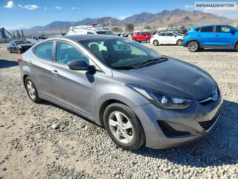 2014 Hyundai Elantra Se VIN 5NPDH4AE2EH517290 фото 4