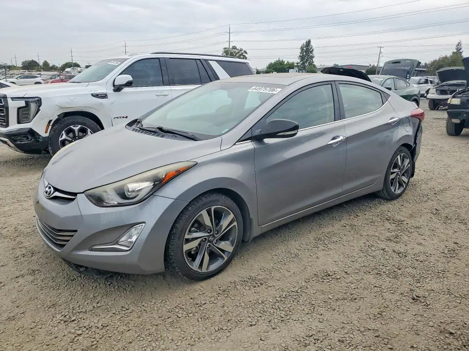 KMHDH4AEXFU344458 Hyundai Elantra 2015 — повреждение Боковая часть, фото до ремонта