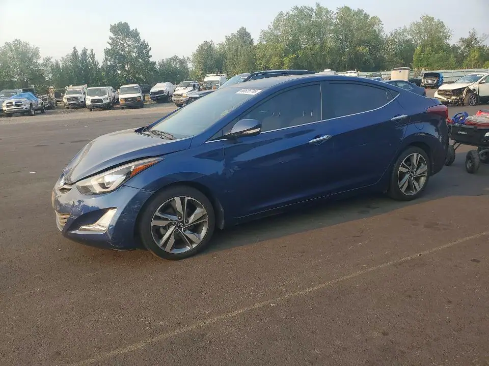 5NPDH4AE6FH556885 Hyundai Elantra 2015 — повреждение Передняя часть, фото до ремонта
