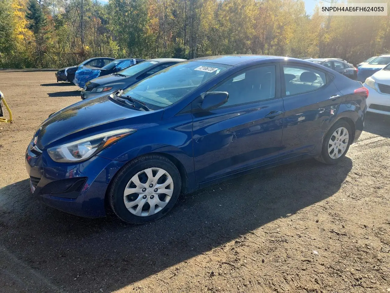 5NPDH4AE6FH624053 Hyundai Elantra 2015 — повреждение Сторона, фото до ремонта