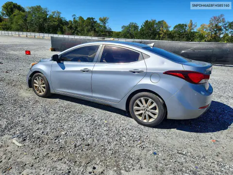 2015 Hyundai Elantra Se VIN 5NPDH4AE8FH585160 фото 2