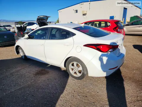 5NPDH4AE0FH649546 — 2015 Hyundai Elantra, фото 2 с аукциона Copart, Передняя часть