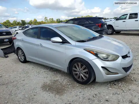 5NPDH4AE1FH590345 — 2015 Hyundai Elantra, фото 4 с аукциона Copart, Задняя часть