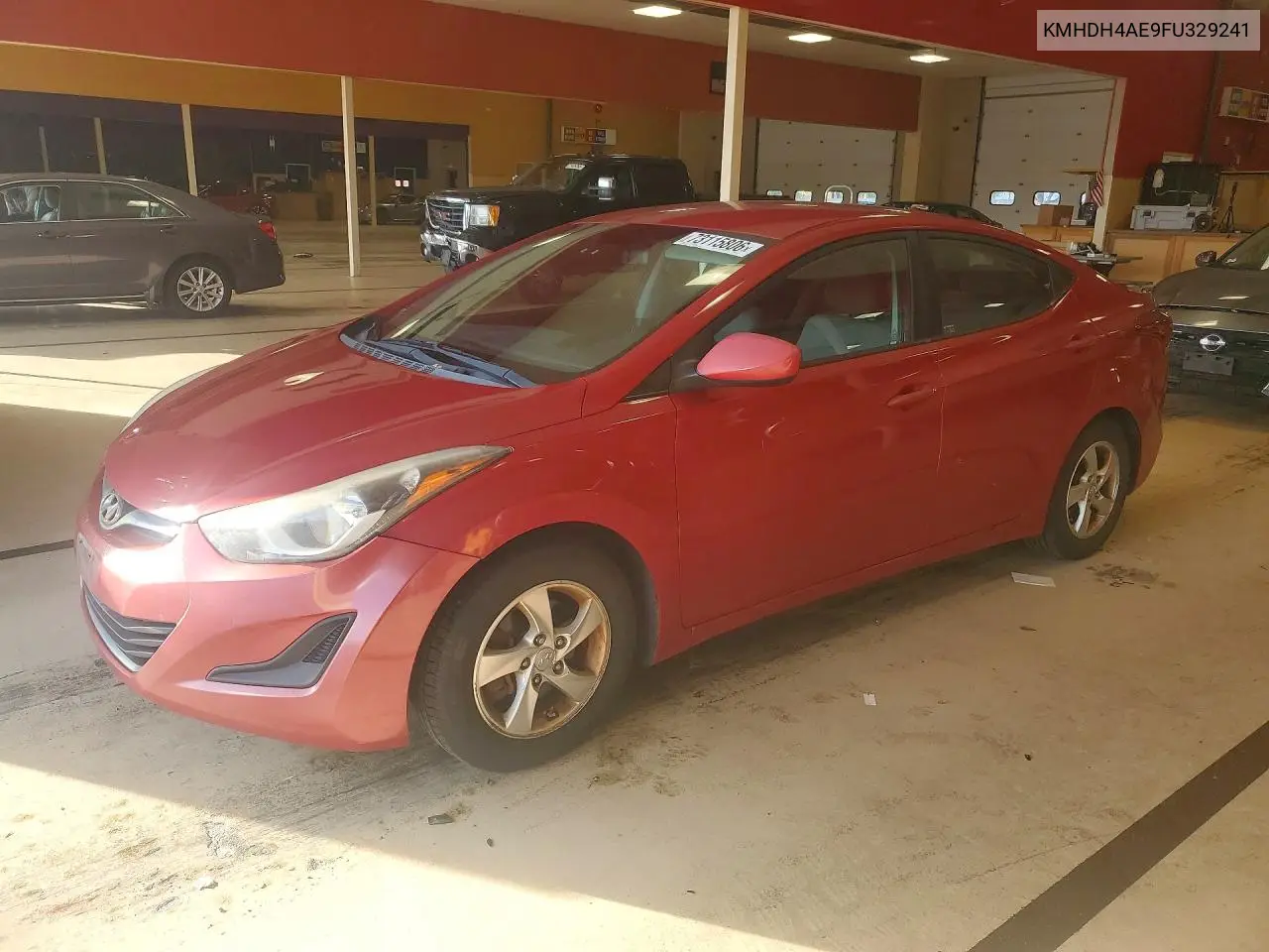 KMHDH4AE9FU329241 Hyundai Elantra 2015 — повреждение Мелкие вмятины и царапины, фото до ремонта