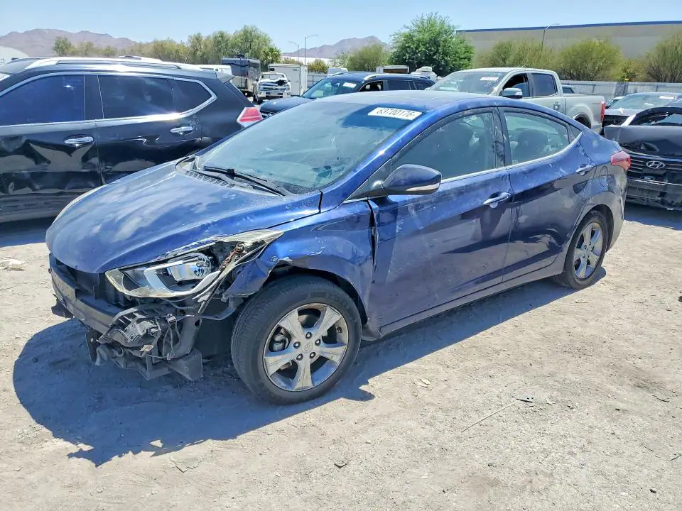 5NPDH4AE7GH729685 Hyundai Elantra 2016 — повреждение Передняя часть, фото до ремонта