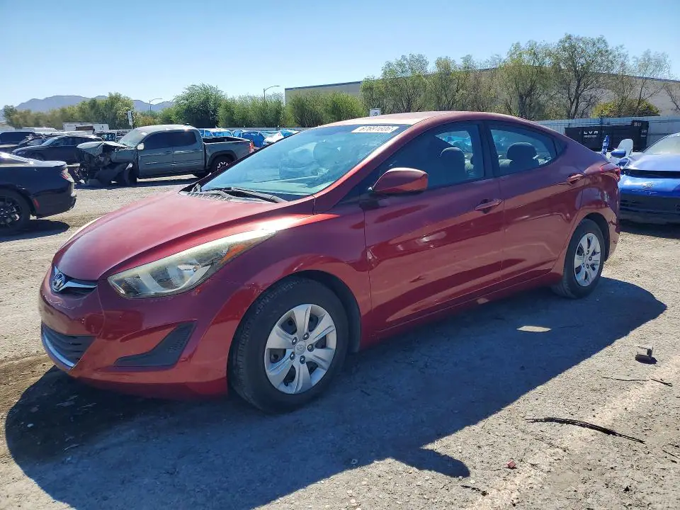 5NPDH4AEXGH766455 Hyundai Elantra 2016 — повреждение Боковая часть, фото до ремонта