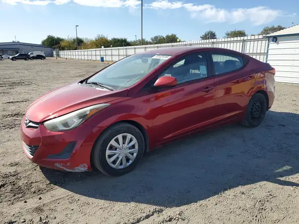 5NPDH4AE7GH697661 — 2016 Hyundai Elantra, Передняя часть (Front End), фото до ремонта