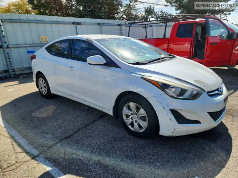 2016 Hyundai Elantra Se VIN 5NPDH4AE3GH771707 фото 4