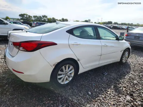 2016 Hyundai Elantra Se VIN 5NPDH4AEXGH790335 фото 3